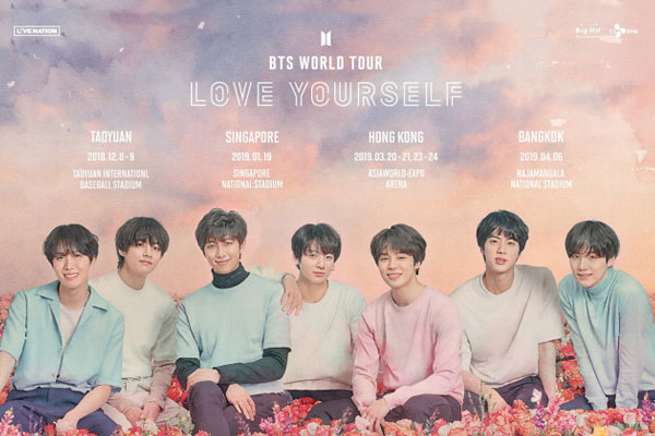 BTS to add new destinations to world tour